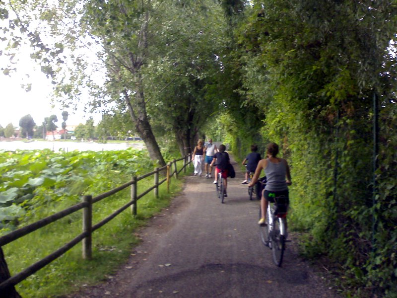 In bici nel parco