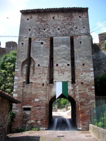Monzambano castle, entrance tower