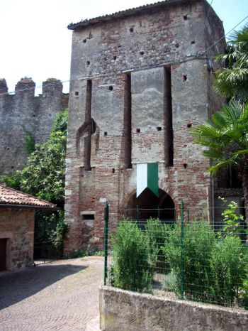 Monzambano castle, entrance tower