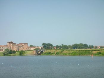 San Giorgio Bridge, view from lake Inferiore