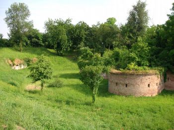 Lunetta Frassino, overall view of the inside redoubt