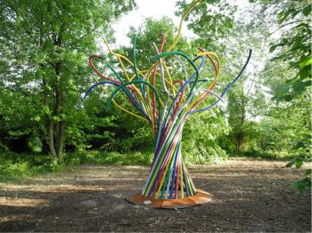 Artwork in the Art Park of Mantua: The Joy Tree