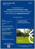 Presentazione del Quaderno di Fondazione Cariplo "Il valore della Natura"